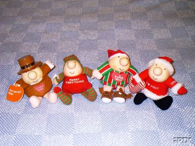 4 Ziggy Dolls with a Holiday Theme 